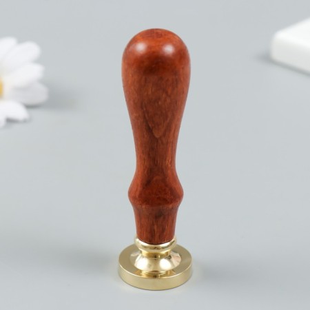 Printing for wax with a wooden handle "Christmas tree decorations" 9x2.5x2.5 cm-2