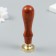 Printing for wax with a wooden handle "Christmas tree decorations" 9x2.5x2.5 cm