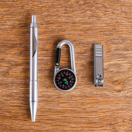 Gift set 3v1 (pen, nippers, carbine-compass)-4