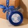 Atlase tape “Happy New Year!”, Blue, 2 cm × 25 yards (22.5 m)