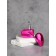 The perfume bottle "Heart", glass, with a spray, 25 ml, pink color