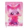 Notebook Gift Book 96l, line, colored cut, PVC Cat cover 3D (17.7x12.4cm)