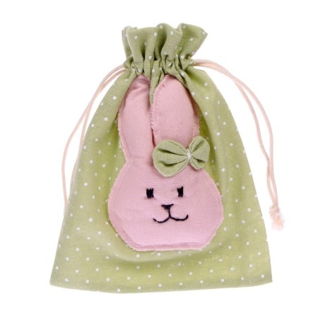 Bag for gifts "Rabbit", 16.5 × 14 cm, Mix color