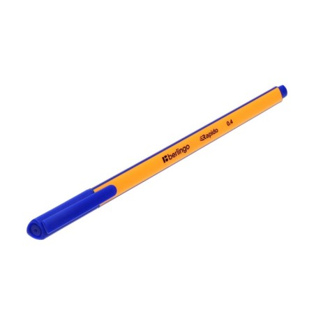 Capillary pen Berlingo Rapido, 0.4 mm, three -sided, blue rod-3