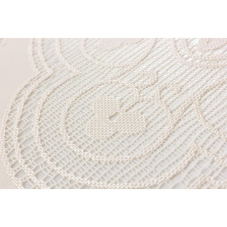 Glass "openwork" Imperial, 140 x 200 cm, beige color-5