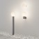 Landscape lamp Outdoor O598FL-01GR, 1x60W, 20x20x80 cm, e27, gray color.