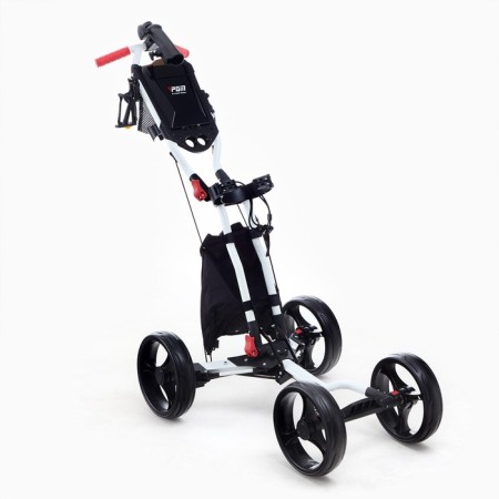 Tail for transporting bags for golf PGM, folding, aluminum, white-1