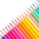 Pencils 18 colors in a plastic box, triangular, wooden, pastel mix