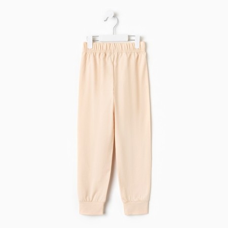 Pajama for a boy (longshit, trousers) minku beige color, height 152-11