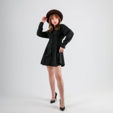 SL-shirt dress, 44, black