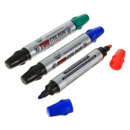 Board marker, 3 mm, circle, bilateral, mix