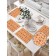 Set of napkins for setting the table "Folk jewelry", rectangular, size 32x46 cm, 4 pcs