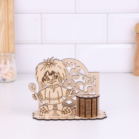 Napkin holder with a toothpick, 14 x 12 cm-3