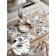 A set of napkins for setting the table "ripened olives", rectangular, rounded edges, size 30x46 cm, 4 pcs