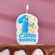 Candle for cake the number 