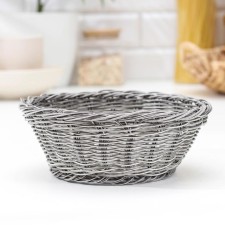 Basket for fruits and bread “Henoval”, 20 × 20 × 8 cm