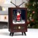 LED figure "TV" 14 × 24 × 10 cm, plastic, AAX3 batteries (not complete), USB, glow white