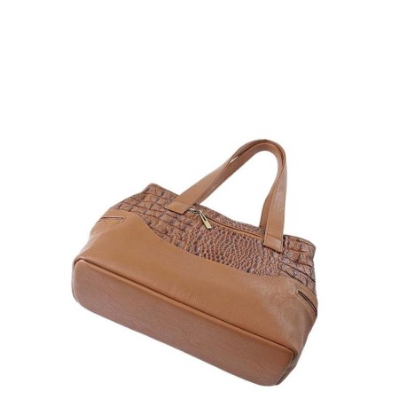 Bag bag claim. Kozh, lightning department, brown color 41x15x25cm-1