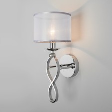 Wall lamp EUROSVET FABIOLA 60124/1, E14, 1x40W, 230x175x406 mm, chromium color