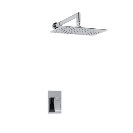 The shower system waserkraft a12669, built -in, tropical shower, chrome