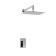 The shower system waserkraft a12669, built -in, tropical shower, chrome