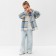 Children's shirt KAFTAN insulated, size 32 (110-116 cm), blue