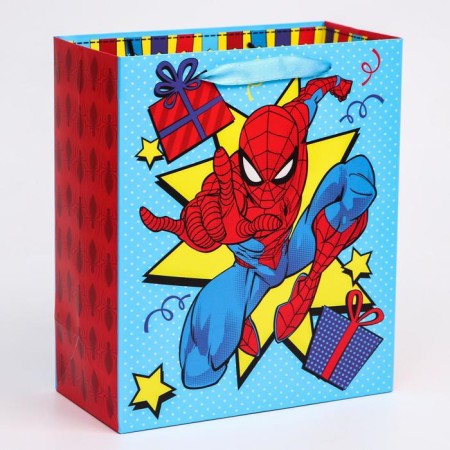 Gift package "Happy Birthday" 23x27x11.5 cm, packaging, spider-man-2