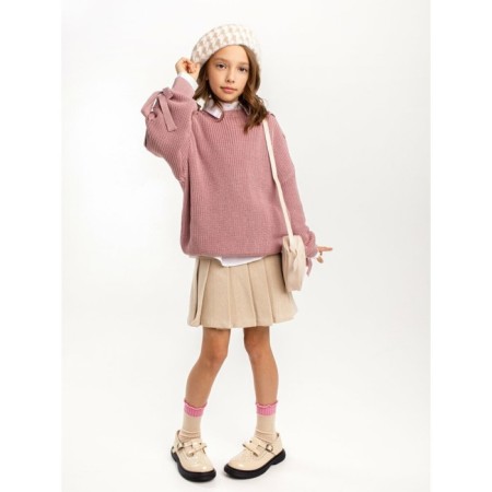 Свитер для девочки Amarobaby Knit Wear, рост 152 см, цвет пудровый-10