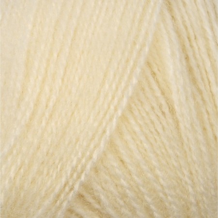 Yarn "Angora Real 40" 60% acrylic, 40% wool 430m/100g (01 cream)