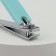 Manicure set, nippers -Cniper, 2 items, in case, turquoise color