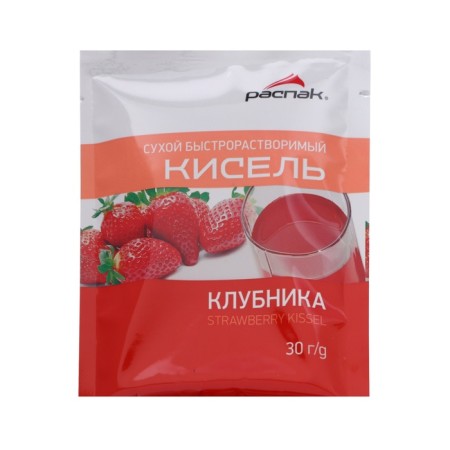 Kisel dry fast -soluble "strawberries", 30 g