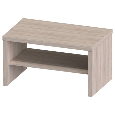 Coffee table "ENKEL 82C", 820 × 500 × 450 mm, vestiburates, white oak color-1