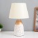 Table lamp "Kiu" 1x40W E14 white/gold 22x22x34cm