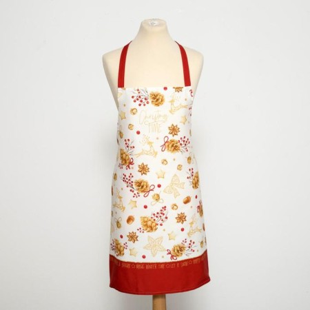 Apron "Ethel" Golden Christmas 60x70cm, 100% cotton, sarzha 190 g/m2-3
