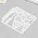 Plastic stencil "Wedding" 13x13 cm