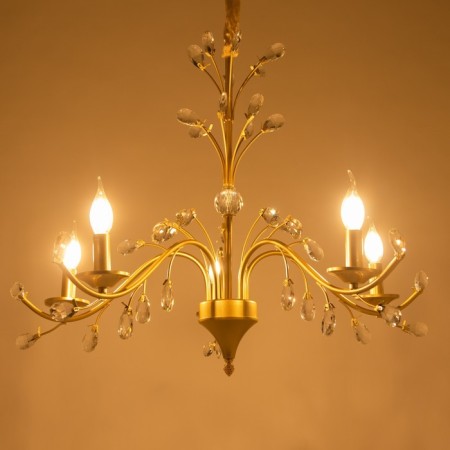 Riana chandelier 5he14 40W gold 55x55x45cm Bayerlux-3
