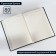 Deliciper of Leduced A5, 160 liters. Solid cover. Leatherette. Blue. Cream block