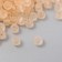 Glass beads 8/0 "matte translucent. Apricot" 10 grams