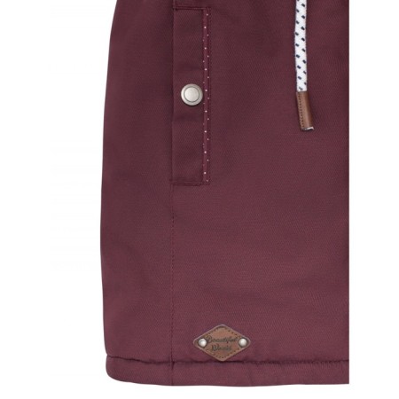 Парка зимняя для девочки, рост 110 см, цвет бордовый-18
