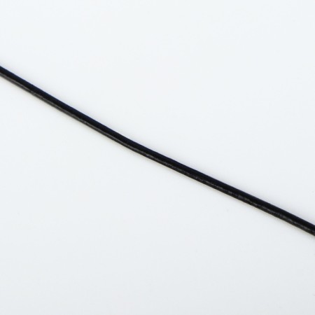 Weaving cord, genuine leather, d = 1 mm, 10 ± 0.5 m, black color-3