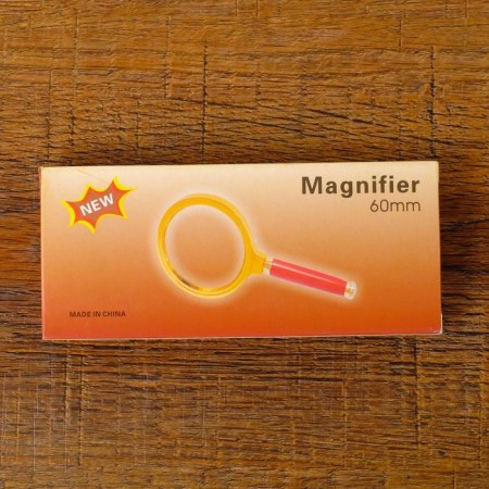 Classic magnifier in gold frame 6x, d = 6cm-2