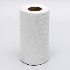 Paper towels, with perforation, 1 layer, 20 m, light gray