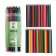 Pencils 48 colors in a tube, hexagonal (plastic) black base.