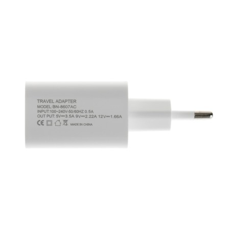 Network charger GQ-5, USB, Type-C, 3 A, 20 W, QC+PD, White-3