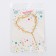 Topper "Heart with beads", color gold