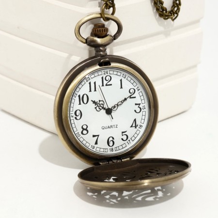 Pocket clock "Ptashki", quartz, d dial-4.5 cm-1