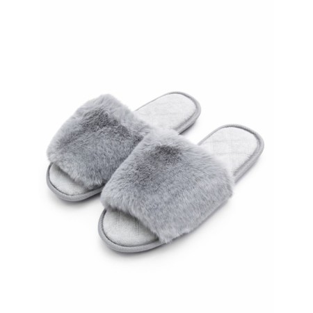 Bunny slippers, size 40-41, color gray-3