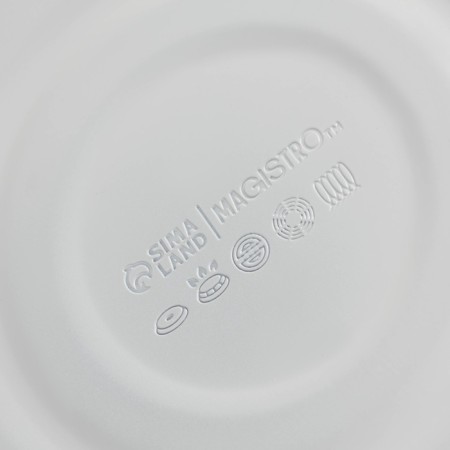 A kettle with a stainless steel whistle Magistro Glow, 3 L, Induction, Soft-Touch handle, white color-10