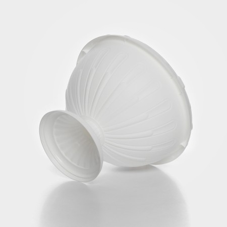 Street Kashpo on the leg "Julia", 8 l, white color-3