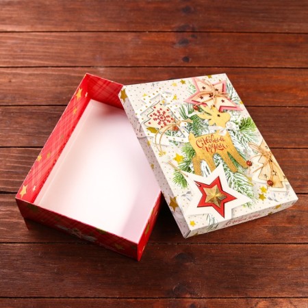 Gift box "New Year's decor", 23.5 x 6.5 x 18.7 cm 7063729-4